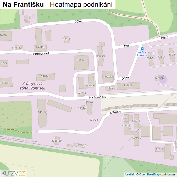Mapa Na Františku - Firmy v ulici.