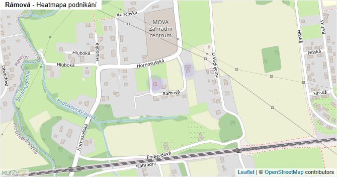 Rámová - mapa podnikání