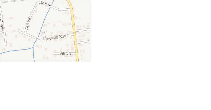 Rovnoběžná v obci Horní Suchá - mapa ulice