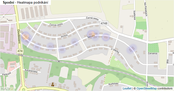 Spodní - mapa podnikání