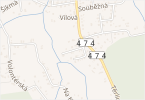 Zálesní v obci Horní Suchá - mapa ulice