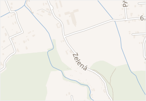 Zelená v obci Horní Suchá - mapa ulice