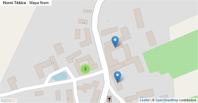 Horní Těšice - mapa firem