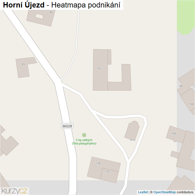 Mapa Horní Újezd - Firmy v obci.