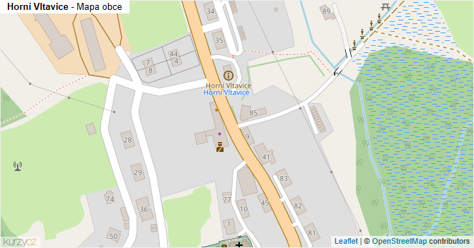 Horní Vltavice - mapa obce