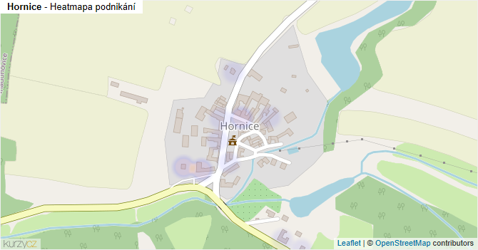 Hornice - mapa podnikání