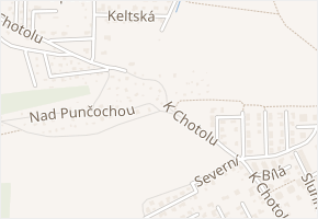 K Chotolu v obci Horoměřice - mapa ulice
