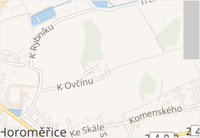 K Ovčínu v obci Horoměřice - mapa ulice