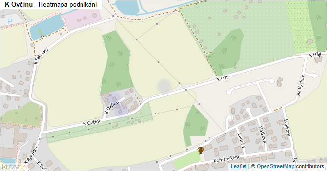 K Ovčínu - mapa podnikání