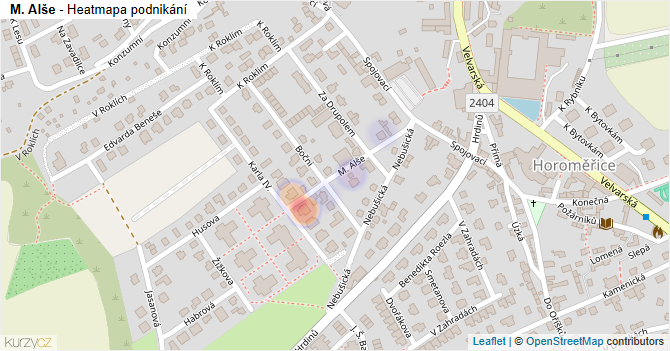 M. Alše - mapa podnikání