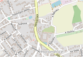 U Chundelů v obci Horoměřice - mapa ulice