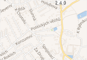U Studánky v obci Horoměřice - mapa ulice
