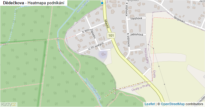 Dědečkova - mapa podnikání