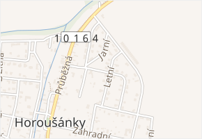 Do polí v obci Horoušany - mapa ulice