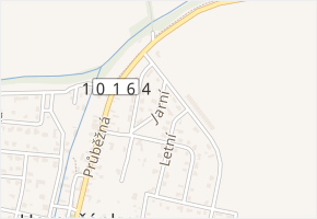 Jarní v obci Horoušany - mapa ulice