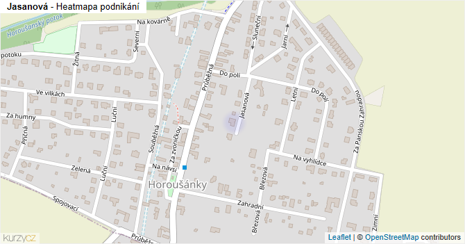 Jasanová - mapa podnikání