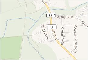 K lesu v obci Horoušany - mapa ulice