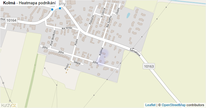 Kolmá - mapa podnikání