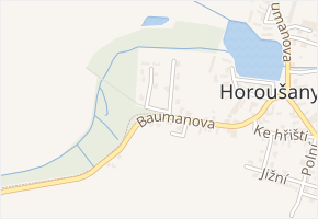 Melichova v obci Horoušany - mapa ulice