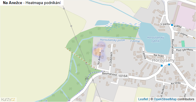 Na Anežce - mapa podnikání