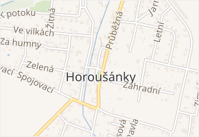 Na návsi v obci Horoušany - mapa ulice