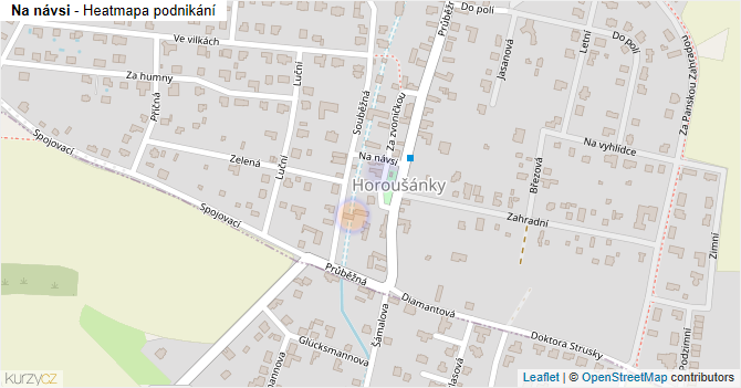Na návsi - mapa podnikání
