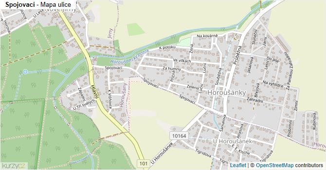 Spojovací - mapa ulice