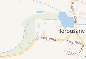 V Dubinách v obci Horoušany - mapa ulice