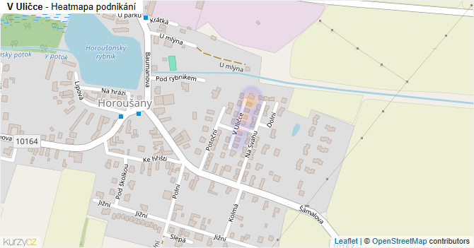 V Uličce - mapa podnikání