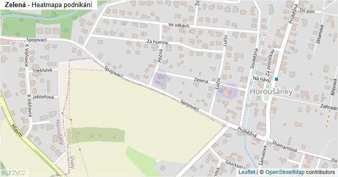 Zelená - mapa podnikání