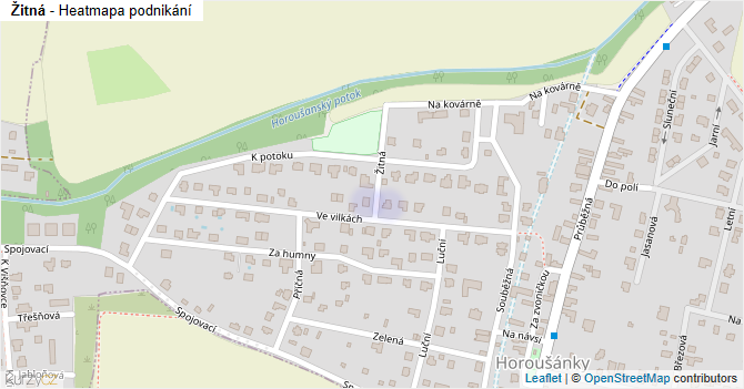 Žitná - mapa podnikání