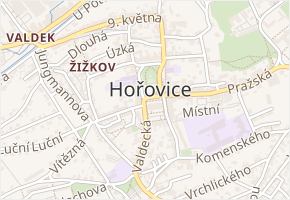 Kamenná v obci Hořovice - mapa ulice