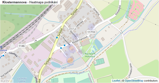 Klostermannova - mapa podnikání
