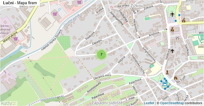 Luční - mapa firem