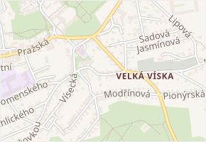 Milinovského v obci Hořovice - mapa ulice