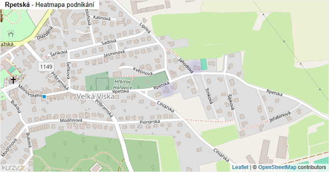 Rpetská - mapa podnikání