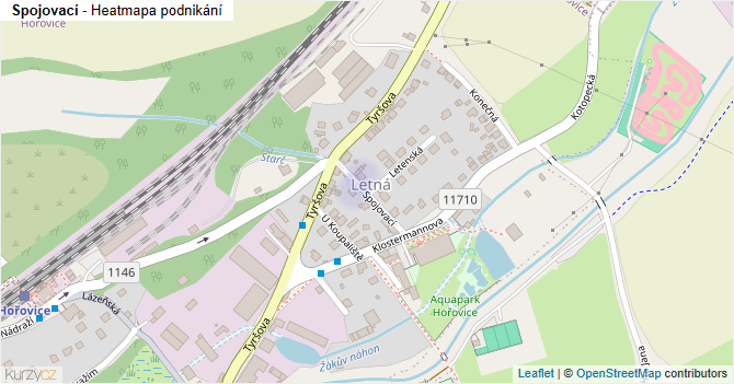 Spojovací - mapa podnikání