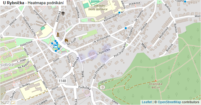 U Rybníčka - mapa podnikání