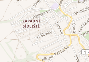U Školky v obci Hořovice - mapa ulice