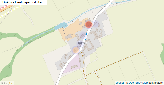 Bukov - mapa podnikání