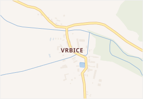 Vrbice v obci Hořovičky - mapa ulice