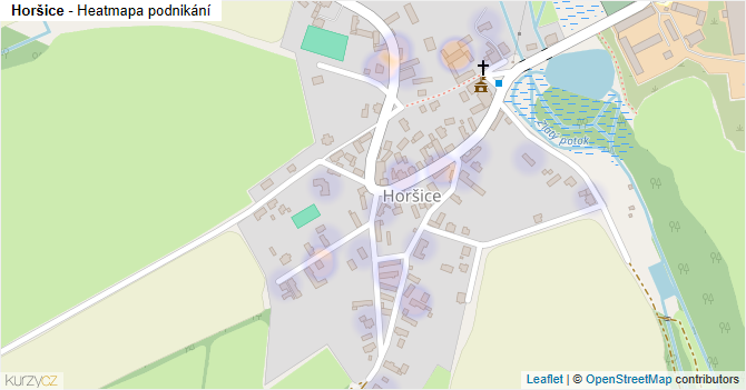 Horšice - mapa podnikání