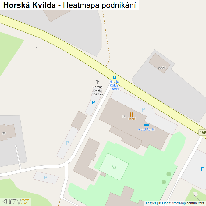 Mapa Horská Kvilda - Firmy v obci.