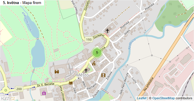 5. května - mapa firem