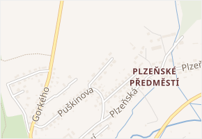 A.P.Čechova v obci Horšovský Týn - mapa ulice