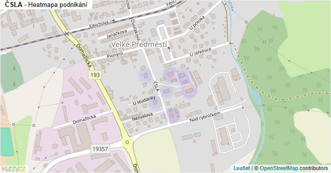 ČSLA - mapa podnikání