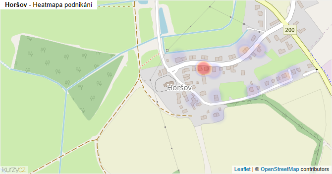 Horšov - mapa podnikání