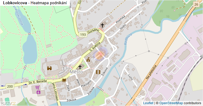 Lobkovicova - mapa podnikání