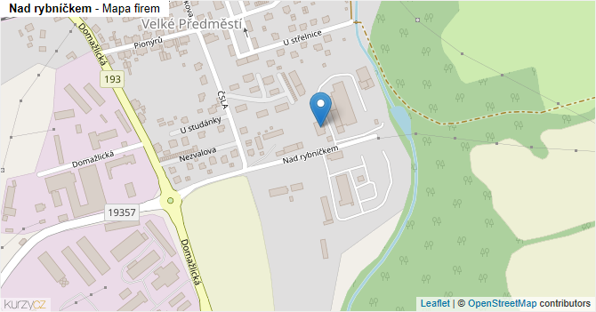 Nad rybníčkem - mapa firem