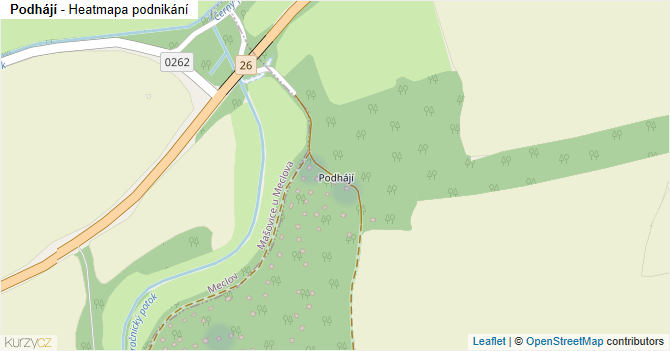Podhájí - mapa podnikání